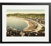 Behind The Glass Black Framed Seaside Picture - Llandudno View - 10" x 8"