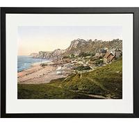 Behind The Glass Black Framed Seaside Picture - Ventnor, Steephill Cove - 10" x 8"