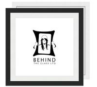 Behind The Glass - Black & White Photo Frames With Mount | Picture Frames For Posters, Art, Gifts, Wedding Photos, Black, 24cm x 30cm - Includes Many Sizes