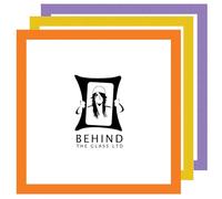 Behind The Glass - Colourful Wooden Picture Frames - Available in Orange, Yellow and Purple Finishes | Various Size Photo Frames, Purple, 30cm x 30cm - Includes Many Sizes