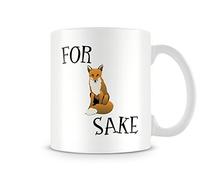 Behind The Glass - for Fox Sake - Printed Funny Mug - Great Gift/Present Idea, Ceramic, 11fl.oz.