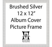 Behind The Glass - Handmade Silver 12x12 Album Cover Picture Frame - Vinyl Record