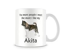 Behind The Glass - I Like My Akita - Printed Funny Dog Mug - Great Gift/Present Idea, Ceramic, 11fl.oz.