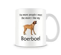 Behind The Glass - I Like My Boerboel - Printed Funny Dog Mug - Great Gift/Present Idea, Ceramic, 11fl.oz.