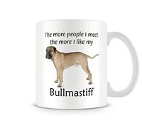 Behind The Glass - I Like My Bullmastiff - Printed Funny Dog Mug - Great Gift/Present Idea, Ceramic, 11fl.oz.