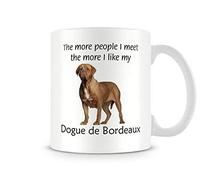 Behind The Glass - I Like My Dogue De Bordeaux - Printed Funny Dog Mug - Great Gift/Present Idea, Ceramic, 11fl.oz.