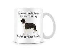 Behind The Glass - I Like My English Springer Spaniel - Printed Funny Dog Mug, Ceramic, 11fl.oz.