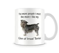 Behind The Glass - I Like My Glen of Imaal Terrier - Printed Funny Dog Mug, Ceramic, 11fl.oz.