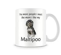 Behind The Glass - I Like My Maltipoo - Printed Funny Dog Mug - Great Gift/Present Idea, Ceramic, 11fl.oz.