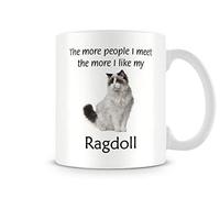 Behind The Glass - I Like My Ragdoll - Printed Funny Cat Mug - Great Gift/Present Idea, Ceramic, 11fl.oz.