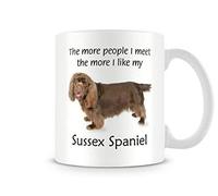 Behind The Glass - I Like My Sussex Spaniel - Printed Funny Dog Mug - Great Gift/Present Idea, Ceramic, 11fl.oz.