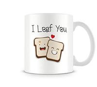Behind The Glass - I Loaf You - Printed Funny Valentine's Mug - Great Gift/Present Idea, Ceramic, 11fl.oz.