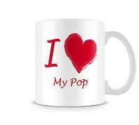 Behind The Glass - I Love My Pop - Printed Father's Day Mug - Great Gift/Present Idea, Ceramic, 11fl.oz.