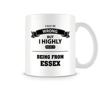 Behind The Glass - I May Be Wrong... Being from Essex - Printed Funny Mug - Great Gift/Present Idea, Ceramic, 11fl.oz.