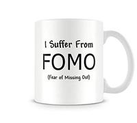 Behind The Glass - I Suffer from FOMO. - Printed Funny Mug - Great Gift/Present Idea, Ceramic, 11fl.oz.