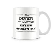 Behind The Glass - I'm A Dentist - Printed Funny Mug - Great Gift/Present Idea, Ceramic, 11fl.oz.