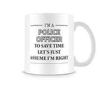 Behind the Glass - I'm A Police Officer. - Printed Funny Mug - Great Gift/Present Idea, Ceramic, 11fl.oz.