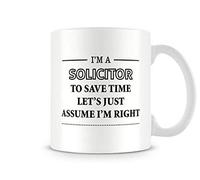 Behind The Glass - I'm A Solicitor. - Printed Funny Mug - Great Gift/Present Idea, Ceramic, 11fl.oz.