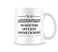 Behind The Glass - I'm an Accountant. - Printed Funny Mug - Great Gift/Present Idea, Ceramic, 11fl.oz.