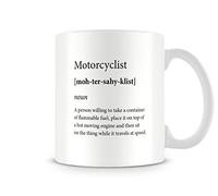 Behind The Glass - Motorcyclists - Printed Funny Mug - Great Gift/Present Idea, Ceramic, 11fl.oz.