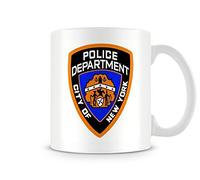Behind The Glass - New York Police Department (NYPD) - Printed Funny Mug - Great Gift/Present Idea, Ceramic, 11fl.oz.