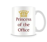 Behind The Glass - Princess of The Office - Printed Funny Mug - Great Gift/Present Idea, Ceramic, 11fl.oz.