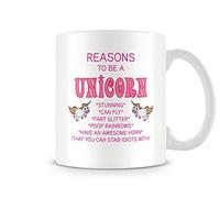 Behind The Glass - Reasons to Be A Unicorn - Printed Funny Mug - Great Gift/Present Idea, Ceramic, 11fl.oz.