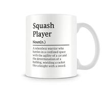 Behind The Glass - Squash Player Definition - Funny Mug for a Squash Lover | Mug for a Teammate, Ceramic, 11fl.oz.