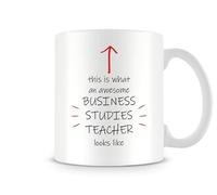 Behind The Glass - This is What an Awesome Business Studies Teacher Looks Like - Celebrate Excellence with This Mug!, Ceramic, 11fl.oz.