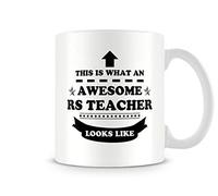 Behind The Glass - This is What an Awesome Rs Teacher Looks Like - Printed Teacher Mug, Ceramic, 11fl.oz.