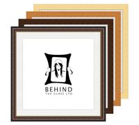Behind The Glass - Wooden Picture Frames with Mounts - Available in a Variety of Colours and Sizes | For Posters, Art, Weddings Photos, Natural, 30cm x 40cm - Includes Many Sizes