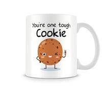 Behind The Glass - You're One Tough Cookie - Get Well Soon Mug, Funny Recovery Cup, Surgery Joke Mug, Novelty Tea Coffee Cup, Ceramic, 11fl.oz.