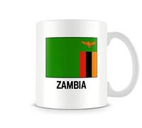 Behind The Glass - Zambia Flag - Printed Mug - Great Gift/Present Idea, Ceramic, 11fl.oz.