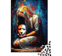 Behind The Mask - Abstract Expressionism 1000 Piece Jigsaw Puzzle for Adults, 70x50cm/1000pcs, New Year Indoor Activity, Screen-Free Leisure And A Fresh Start