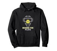 Behind The Plate Softball Catcher Fastpitch Infield Catcher Pullover Hoodie