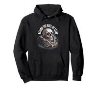 Behind the Wall of Sleep Skeleton Skull Art Pullover Hoodie