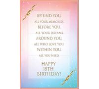 Behind You All Your Memories Before You All Your Dreams Happy 18th Birthday: unique 18th birthday gift / 18th birthday gift for women / journal gift / behind you all you memorie gift