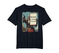 Behold A Lowly Peasant Funny Sarcastic Ren Fair Medieval T-Shirt, Men's Big and Tall, Black, 4X Tall