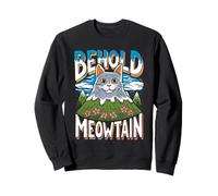 Behold a Meowtain Funny Cat Stack Sweatshirt