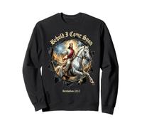 Behold I Come Soon Revelation 22:12 Christian Faith Design Sweatshirt