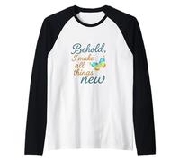 Behold I Make All Things New Raglan Baseball Tee