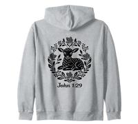 Behold the Lamb John 1:29 Christian Faith Scripture Shirt Zip Hoodie