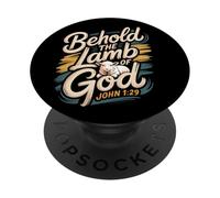 Behold the Lamb of God John 1:29 PopSockets Adhesive PopGrip