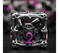 Beholder DND Dice Set, Eye Monster Metal Dice, ZHOORQI 7PC/Set Polyhedral Dices for Dungeons and Dragons, D&D Gifts(Eye-Purple)