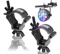 behone 2 pcs Aluminium Black Half Coupler Truss Clamp, Stage Light O Clamps & DJ Stands Truss Use For Moving Head Beam,Led Par Light Stage Lighting Accessories (48-513mm 100kg)