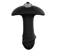 BeHorny Anal Dildo Vibrator, Mini Penis Shape Vibrating Butt Plug Black