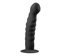 BeHorny Butt Plug Anal Dildo Realistic Penis Shape, Stimulation Shaft, Black