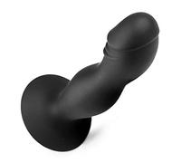 BeHorny Butt Plug Anal Dildo Realistic Penis Shape, Stimulation Shaft, Black Silicone