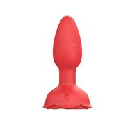 BeHorny High Power Butt Plug Lights on Base Remote Control Rotating Vibrating Anal Sex Toy