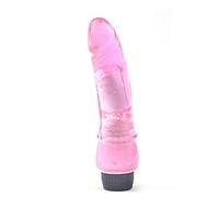 BeHorny Realistic Penis Vibrator Dildo, 8.2" Length, Veins, Penis Head, Massive Power, Pink